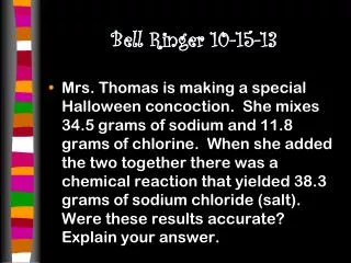 bell ringer 10 15 13