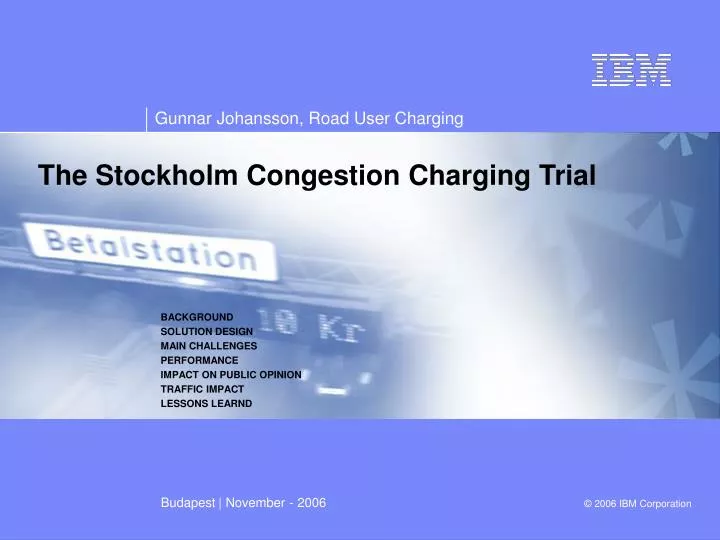 the stockholm congestion charging trial