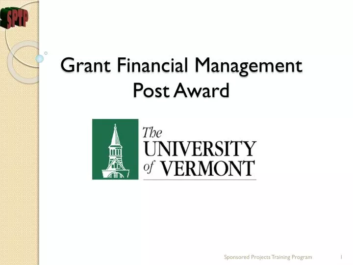 grant financial management post award