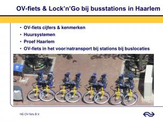 OV-fiets &amp; Lock’n’Go bij busstations in Haarlem