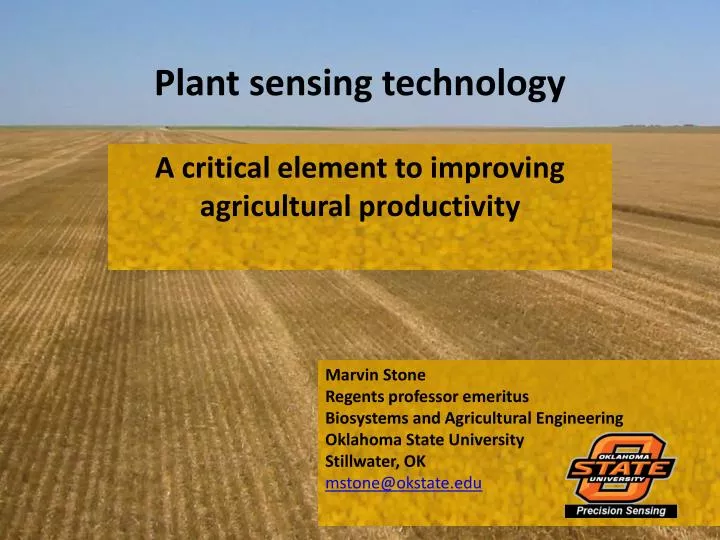 plant sensing technology