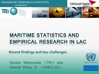 Maritime Statistics and Empirical Research in LAC