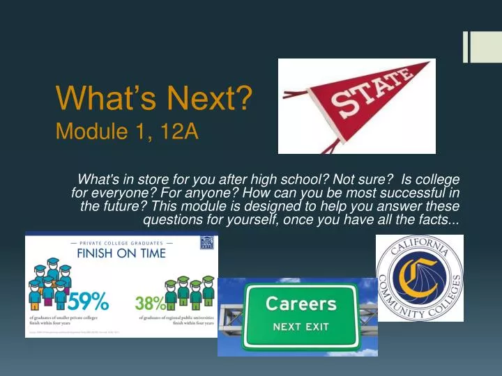 what s next module 1 12a