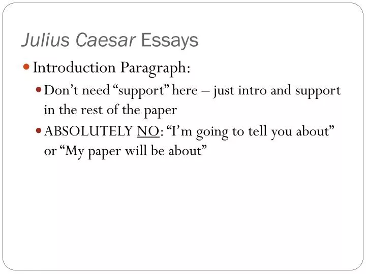 julius caesar essays