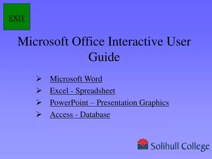 microsoft office interactive user guide