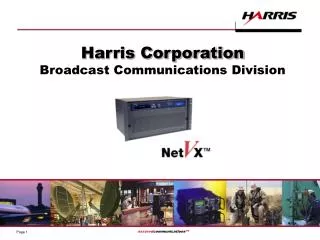 Harris Corporation Broadcast Communications Division