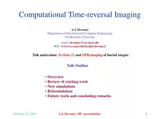 Computational Time-reversal Imaging