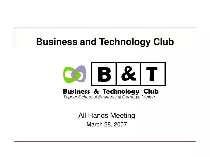 business and technology club