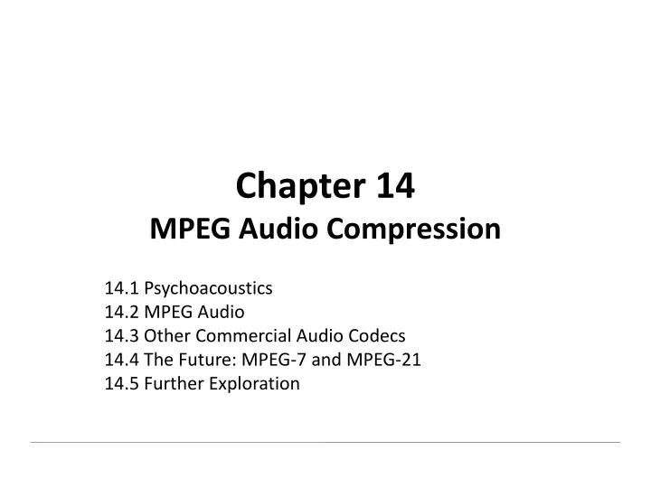 chapter 14 mpeg audio compression