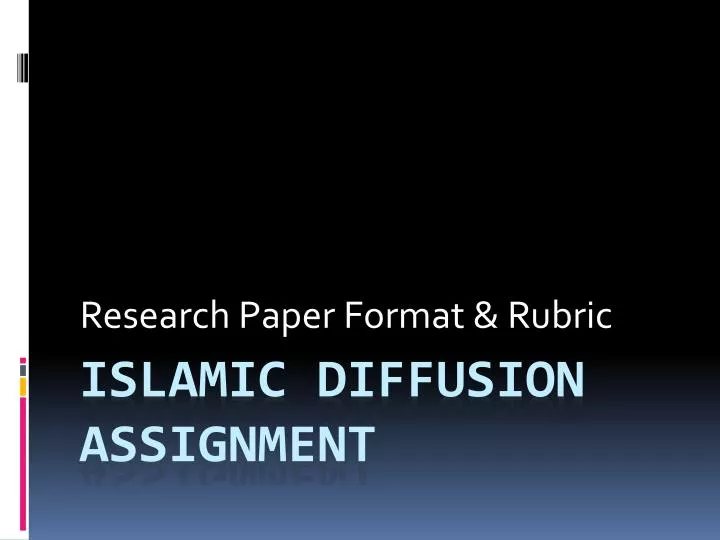research paper format rubric
