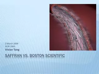 Saffran vs. Boston Scientific