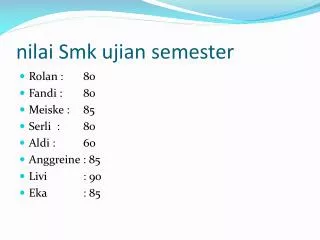 nilai smk ujian semester