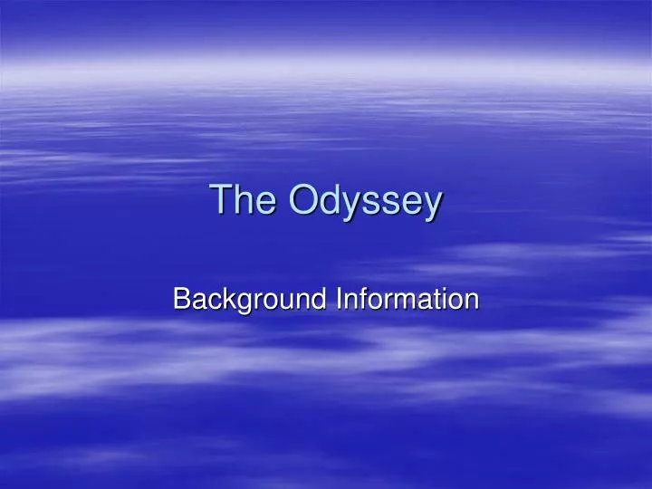 the odyssey