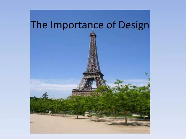 the importance of design