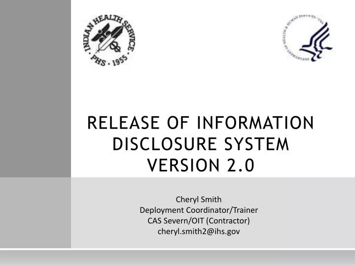 release of information disclosure system version 2 0