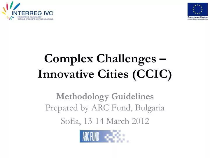 complex challenges innovative cities ccic