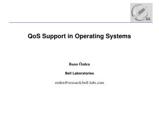 QoS Support in Operating Systems