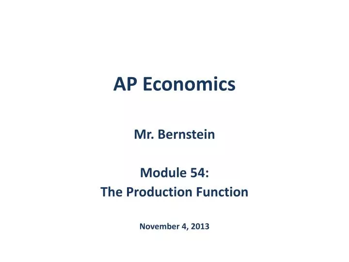 ap economics