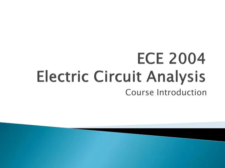 ece 2004 electric circuit analysis