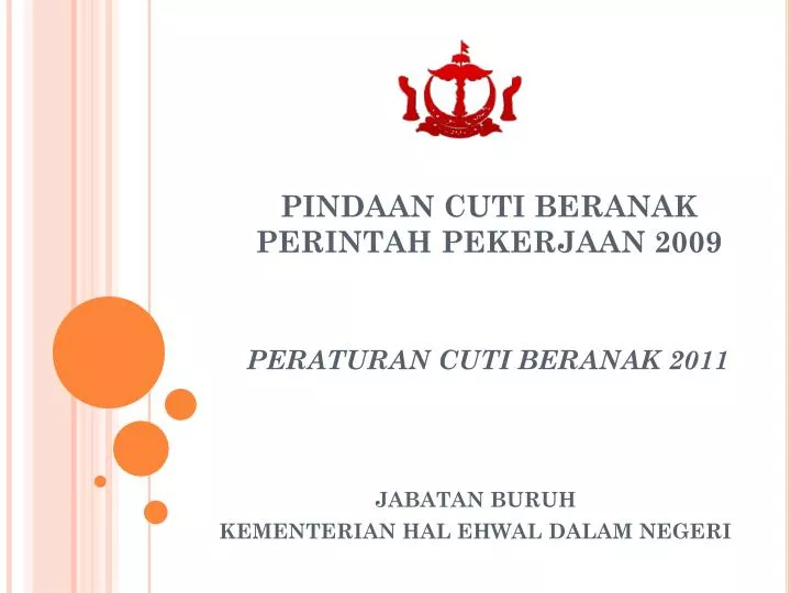 pindaan cuti beranak perintah pekerjaan 2009