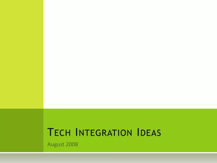 tech integration ideas