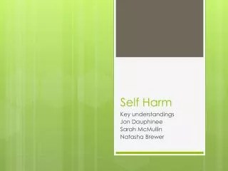 Self Harm