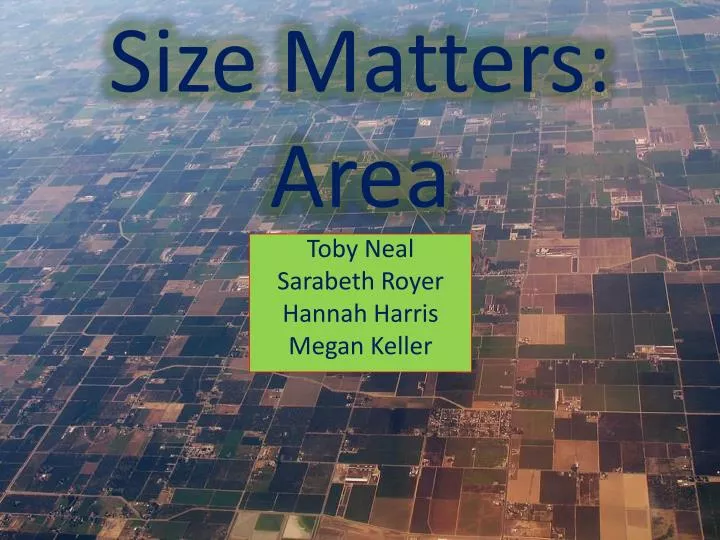 size matters area