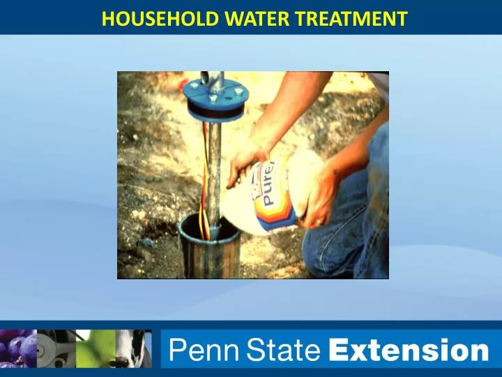 household water treatment
