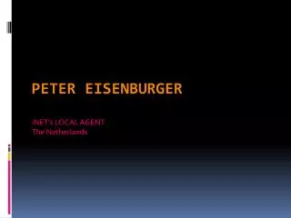 Peter Eisenburger