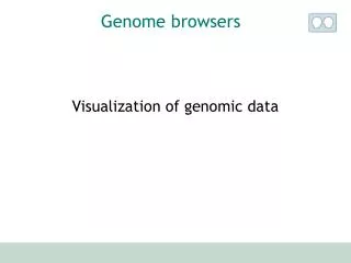Visualization of genomic data