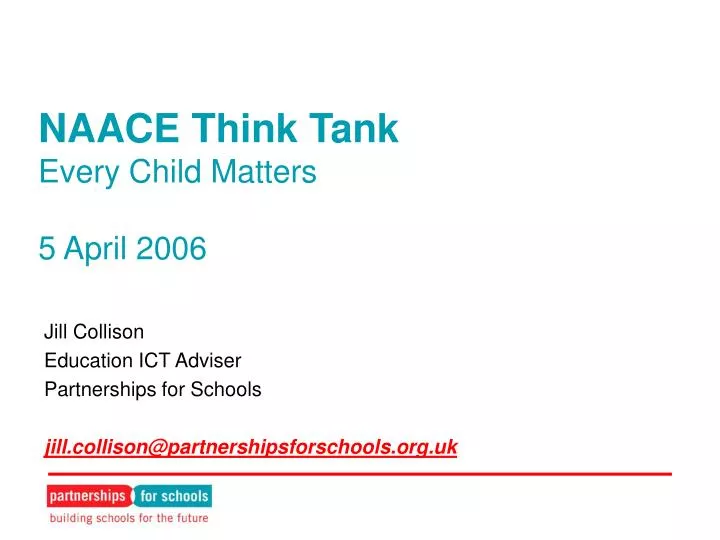 naace think tank every child matters 5 april 2006