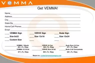 Get VEMMA!