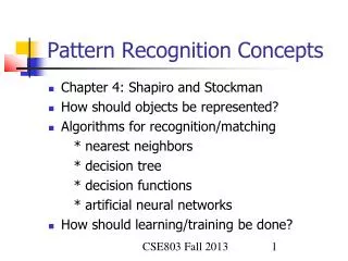 pattern recognition concepts