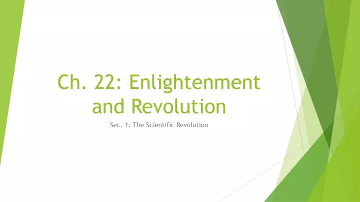 ch 22 enlightenment and revolution