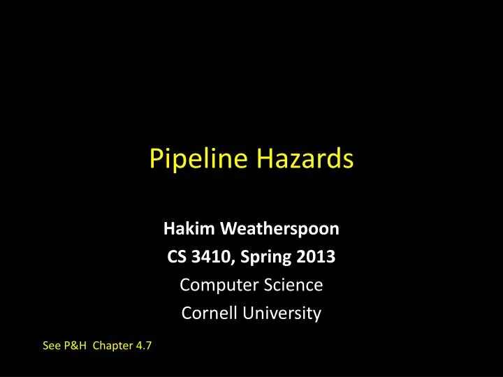 pipeline hazards