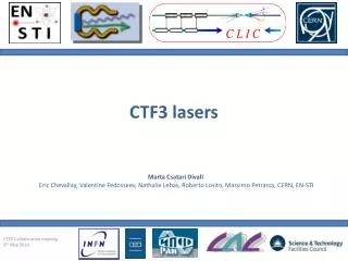CTF3 lasers