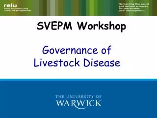 SVEPM Workshop