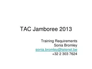 TAC Jamboree 2013
