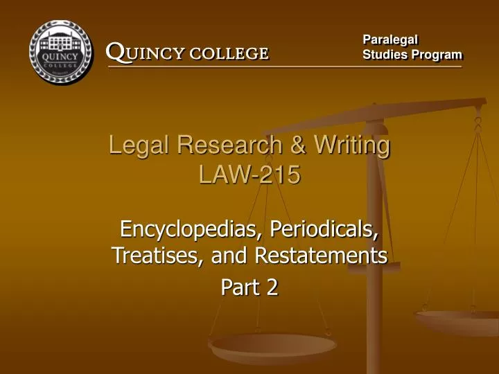 legal research writing law 215