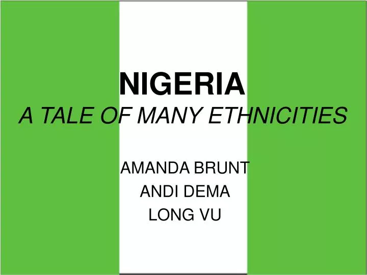 nigeria a tale of many ethnicities