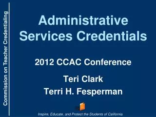 Administrative Services Credentials
