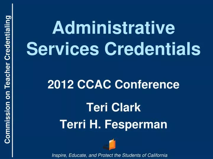administrative services credentials