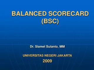 balanced scorecard bsc