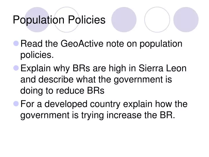 population policies