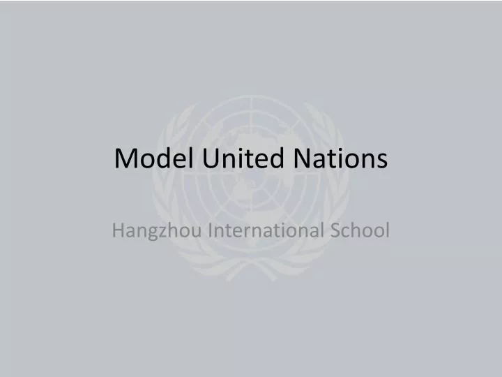 model united nations