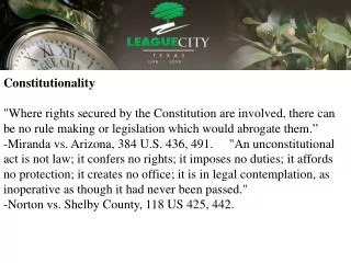 Constitutionality