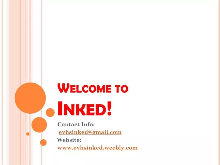 welcome to inked