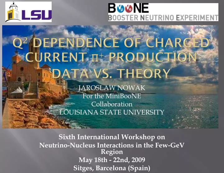 q 2 dependence of charged current production data vs theory