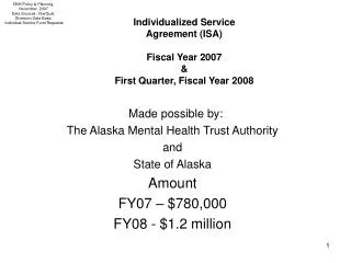 DBH Policy &amp; Planning, November, 2007 Data Sources: InterQual, Diversion Data Base,