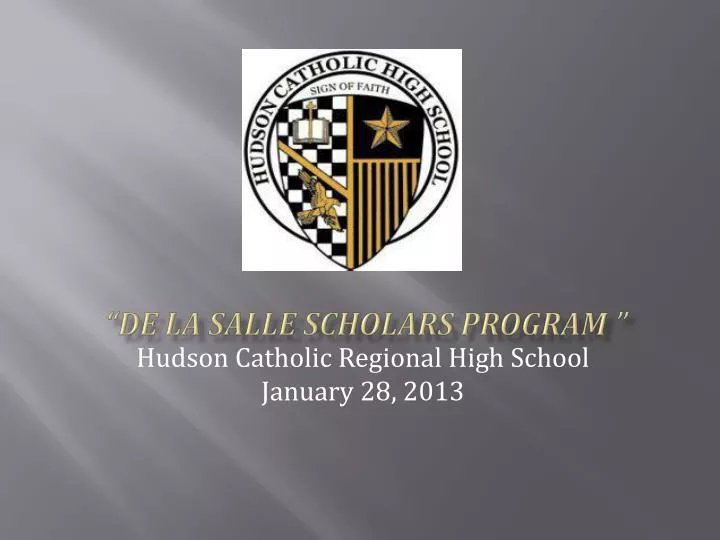 de la salle scholars program